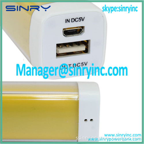 Portable Lipstick 2600mAh Power Bank for Mobile phones PB12